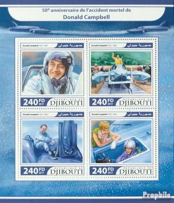 Produktbild von Briefmarken Dschibuti 2017 Mi 1663-1666 Kleinbogen (kompl. Ausg.) postfrisch Donald Campell