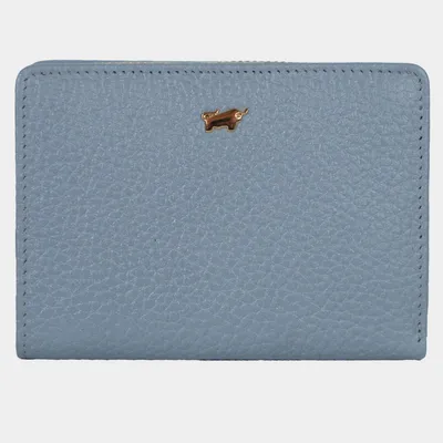 Productafbeelding van Portemonnee ALESSIA, mini portemonnee, 8 kaartvakken, blauw, dames - leer