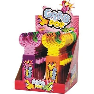Produktbild von Grab Pop Lutscher mit Zange Lolli Thekendisplay 17g 12 Stück