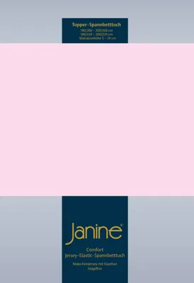 Produktbild von Janine Topper Comfort Jersey Spannbetttuch 90x190 cm - 100x220 cm zartrosa