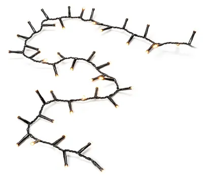 Micro LED Lichterkette, 2000 amber Dioden, 30V, IP44, schwarz