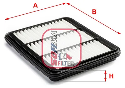 Produktbild von Luftfilter SOFIMA S 3278 A für CHEVROLET MATIZ (M200, M250) Filtereinsatz