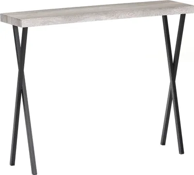Produktbild von Konsolentisch Apollo, 100x25x80cm helles Eichendekor, grau, Ablage Flur, Wohnzimmer Sideboard