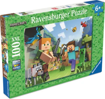 Image de Puzzle Minecraft XXL 100 pièces pour enfants et adultes