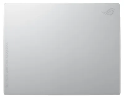 Produktbild von ASUS ROG Moonstone Ace L, Weiß, Muster, Silikon, Gehärtetes Glas, Anti-Rutsch-Basis, Gaming-Mauspad