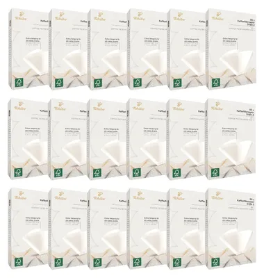 Produktbild von Tchibo Kaffeefilter Größe 2 Großpackung 1440 Stück - spapier Filtertüten 18x80, nachhaltig, aromatisch, kompostierbar, umweltschonend, weiß