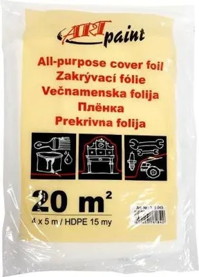 Produktbild von Euro nářadí 166760 Fólie zakrývací HDPE 15 µm 4 x 5 m průsvitná