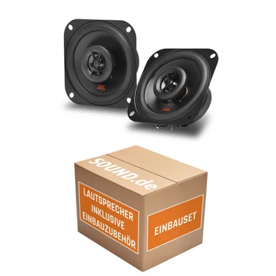Produktbild von Lautsprecher Boxen JBL Stage2 424 | 2-Wege | 10cm Koax Auto Einbauzubehör - Einbauset passend für Mercedes 190 | W201 Front - justSOUND
