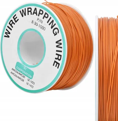Immagine prodotto di Rosfix Cavo Kynar – Cavo a Bassa Tensione | 0,25 mm Ø, Lunghezza 200 m, Arancione | Isolamento in PVC, 300 V | Elettronica e Progetti