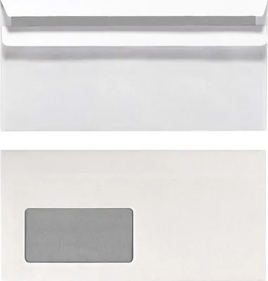 Image de Herlitz Enveloppe DL autocollante avec fenêtre 100 pcs