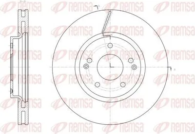 Produktbild von 2x REMSA Bremsscheibe 61663.10 vorne für SSANGYONG Korando SUV (CK) ACTYON II