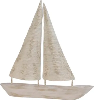 Produktbild von Dekoaufsteller Boot Mangoholz 46x5x54 cm natur