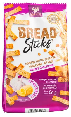 Image de Baguettes de pain à l'ail et au beurre 60g BAKE Stixx