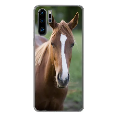 Produktbild von MuchoWow® Handyhülle Schutzhülle Hülle für Huawei P30 Pro Pferd - Natur - Porträt Silikon Softcase Handy Hülle - Schutzdeckel