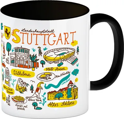 Produktbild von Stuttgart Wimmelbild Kaffebecher