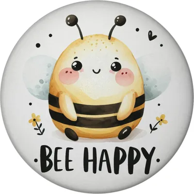 Produktbild von Biene Bee Happy Magnet rund
