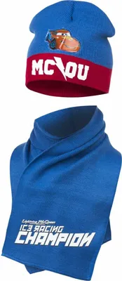 Produktbild von Cars Mütze und Schal Set Stylisches Winteraccessoire für Kinder Blau 51