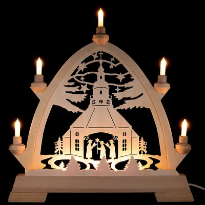 Immagine prodotto di Arco gotico della chiesa di Seiffen (42x42,5cm) di Kunstgewerbe Taulin
