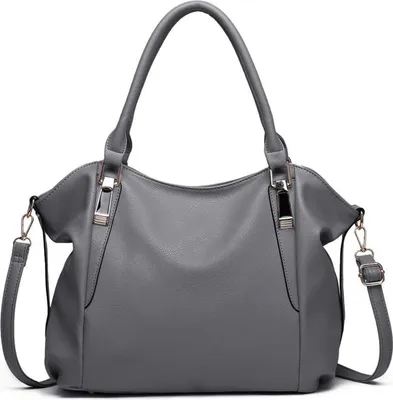 Immagine prodotto di Miss Lulu borsa da donna grande tote bag tracolla staccabile Finto cuoio