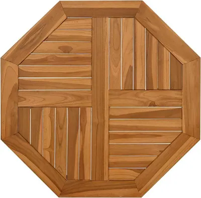 Immagine prodotto di Piano del tavolo 70x70x2,5 cm ottagonale in legno massiccio di teak