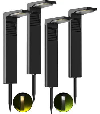 Solar-Tuinleuchten 4er-Set, IP65, 32 LEDs, 2 Farbmodi, für Garten