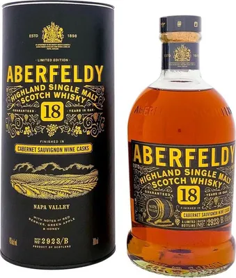 Produktbild von Aberfeldy 18 Years Napa Valley + Box 700ml 43% Vol.