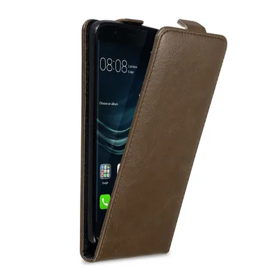 Immagine prodotto di Custodia Cadorabo per Huawei P9 PLUS Custodia protettiva in marrone Custodia flip per telefono cellulare Custodia Cover