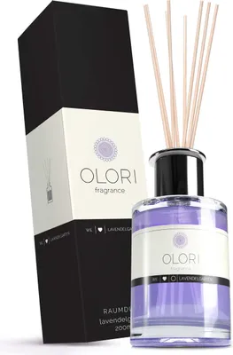 Produktbild von OLORI Raumduft Diffuser mit Stäbchen 200ml (Lavendel)