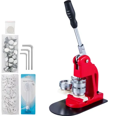 Produktbild von VEVOR 44mm Button Maker 1.73 Button- und Abzeichenmaschine Button Maker Press Stanzmaschine mit 1000 Knöpfen (1000 Stück), 44 mm, 1000 Stück