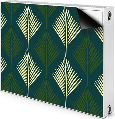 Produktbild von Magnet Radiator Magnet Mat Heizkörperverkleidung Heizkörper-Abdeckung Heizung 80x60 cm  - Blatt, Palm