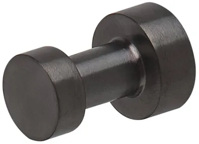 Produktbild von Geesa Nemox Handtuchhaken, Haken aus Edelstahl, Schwarz gebürstet, 20 x 20 x 30 mm