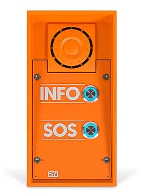 Imagen del producto de 2N IP Safety, cable, grado de protección IP69K, conector SIP2.0, DHCP opción 66, SMTP, 802.1x, RTSP, RTP, TFTP, HTTP, HTTPS, Syslog, ONVIF, color naranja, 109 mm, 83 mm