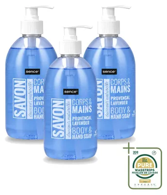 Productafbeelding van 3 x Sence handzeep Provencaalse lavendel - 500 ml - Voordeelverpakking - 3 stuks