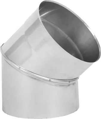 Produktbild von Bogen 45° Edelstahl Schornstein Ø 200 mm einwandig Kaminrohr Ofenrohr