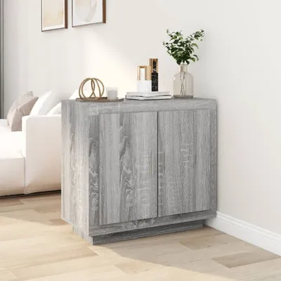 Image de vidaXL Sideboard Gris Sonoma 80x40x75 cm Bois composite