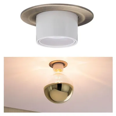 Produktbild von Paulmann Einbauleuchten Nova Retro starr mit E27 Fassung max 1x10W 230V Brüniert