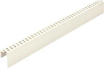 Produktbild von VOX KERRAFRONT Perforierte Leiste - Lüftungsprofil für Fassadenpaneele - PVC - UV-beständig - Elfenbein