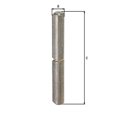 Image de GAH Alberts Rouleau de profilé L.80 mm Acier brut Goupille Ø 7 mm - 414863