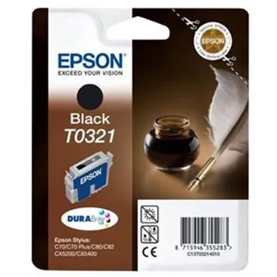 Produktbild von Epson T0321 Black Ink Cartridge - Retail Pack (untagged)