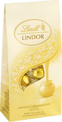 Produktbild von Lindt Lindor Kugeln Weiße Schokolade 136g