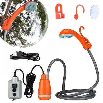 Produktbild von Campingdusche mit 2000mAh Akku,Mobile Dusche mit Schlauch,Dusche für Camping