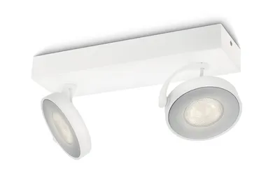 Produktbild von Philips WarmGlow LED Clockwork Decken-/Wandspot, 2x, Strahler Oberflächenbeleuchtung, Nicht austauschbare(s) Leuchtmittel, 2 Glühbirne(n), LED, 9 W, 2700 K