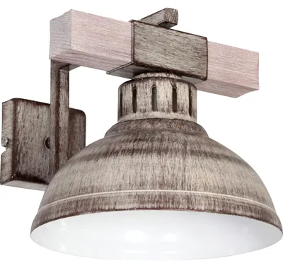 Zdjęcie produktu dla Kinkiet Hakon brązowo-jasne drewno 1xE27x15W drewno wym:20x21x29cm IP20 Luminex