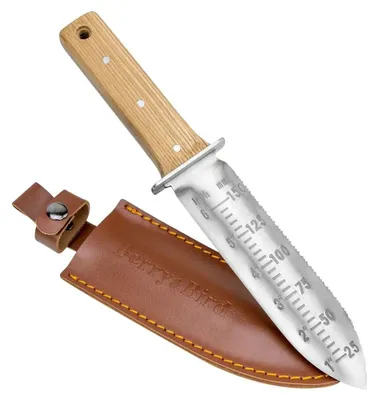 Hori-Hori Gartenmesser, gezackte Klinge, inkl. Schleifstab