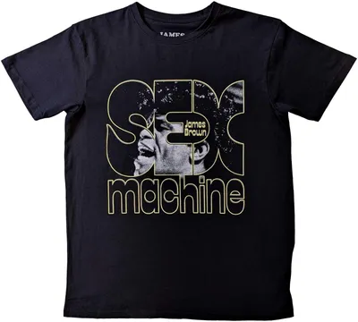 Produktbild von James Brown - " Machine" T-Shirt für Herren/Damen Uni RO8715 (L) (Schwarz)