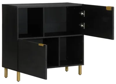 Immagine prodotto di vidaXL Credenza nera 80x33x75 cm materiale a base di legno