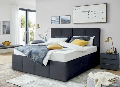 Produktbild von Polsterbett Dalas Anthrazit 180 x 200 x 40 cm Stauraum Ohne Matratze und Lattenrost
