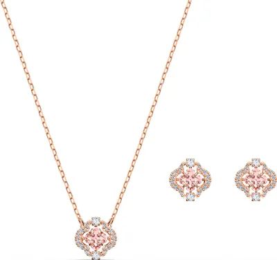 Produktbild von Swarovski Damen Schmuckset Glücksklee Rosa UNA 5516488
