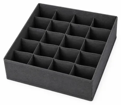 Produktbild von Schubladen Organizer 31 x 31 x 10 cm – Faltbare Aufbewahrungsbox mit 20 Fächern aus Non Woven