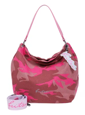Produktbild von Fritzi aus Preußen Schultertasche Joshi02 Canvas Hobo Bag Camo Pinky